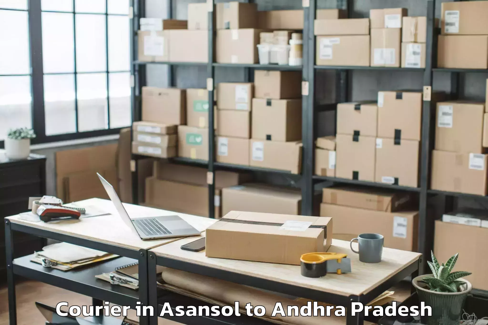 Easy Asansol to Gudlavalleru Courier Booking